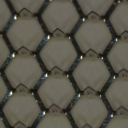 microneedles in a hexagonal grid